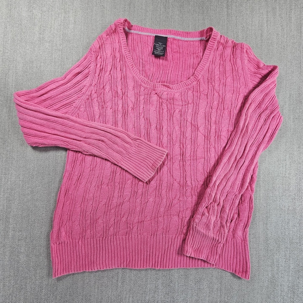 Faded Glory Women's Pink  Sweater Long Sleeve Sz XXL‎